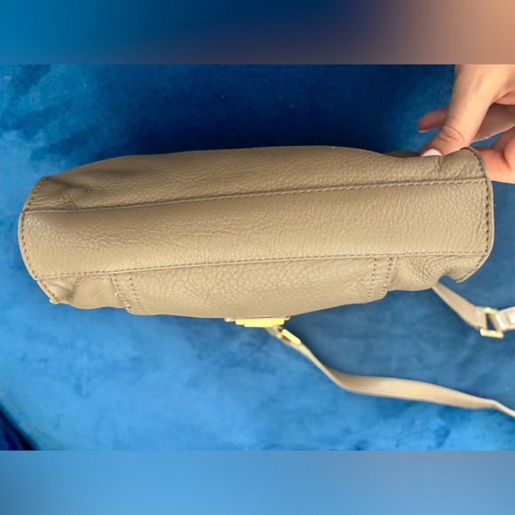 Tory Burch Rachel Envelope Grey Neon Yellow Crossbody Bag - Picture 8 of 14